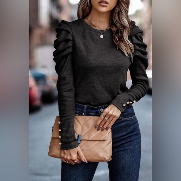 Blu Trends Tops - Black Light Weight Sweater Top